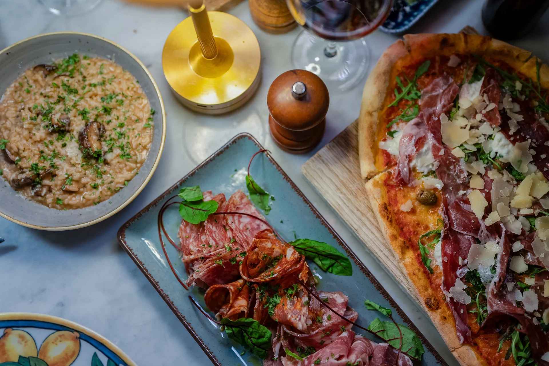 Pizza och pasta hos Piatti